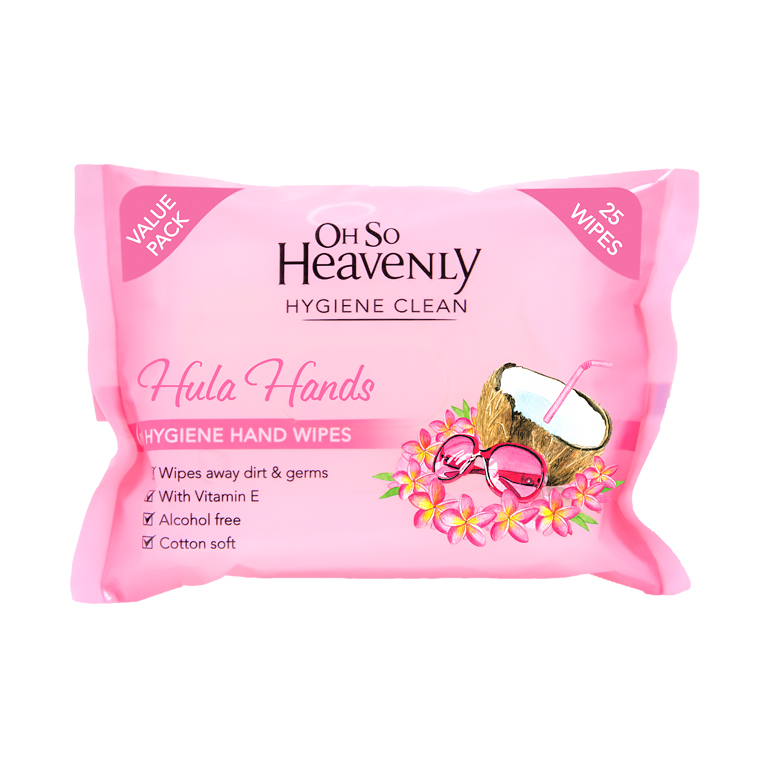 Hula Hands Hand Wipes 25 Wipes