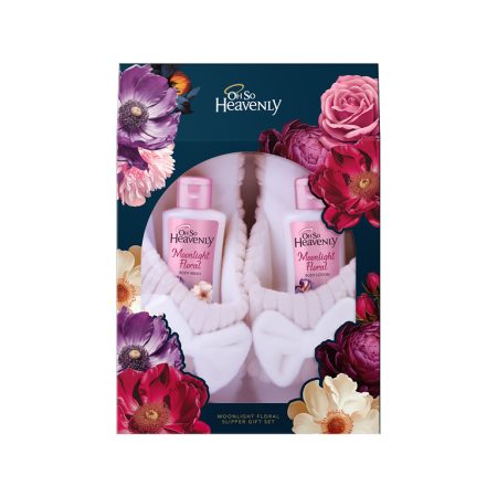 Moonlight Floral Luxury Slipper Gift Set